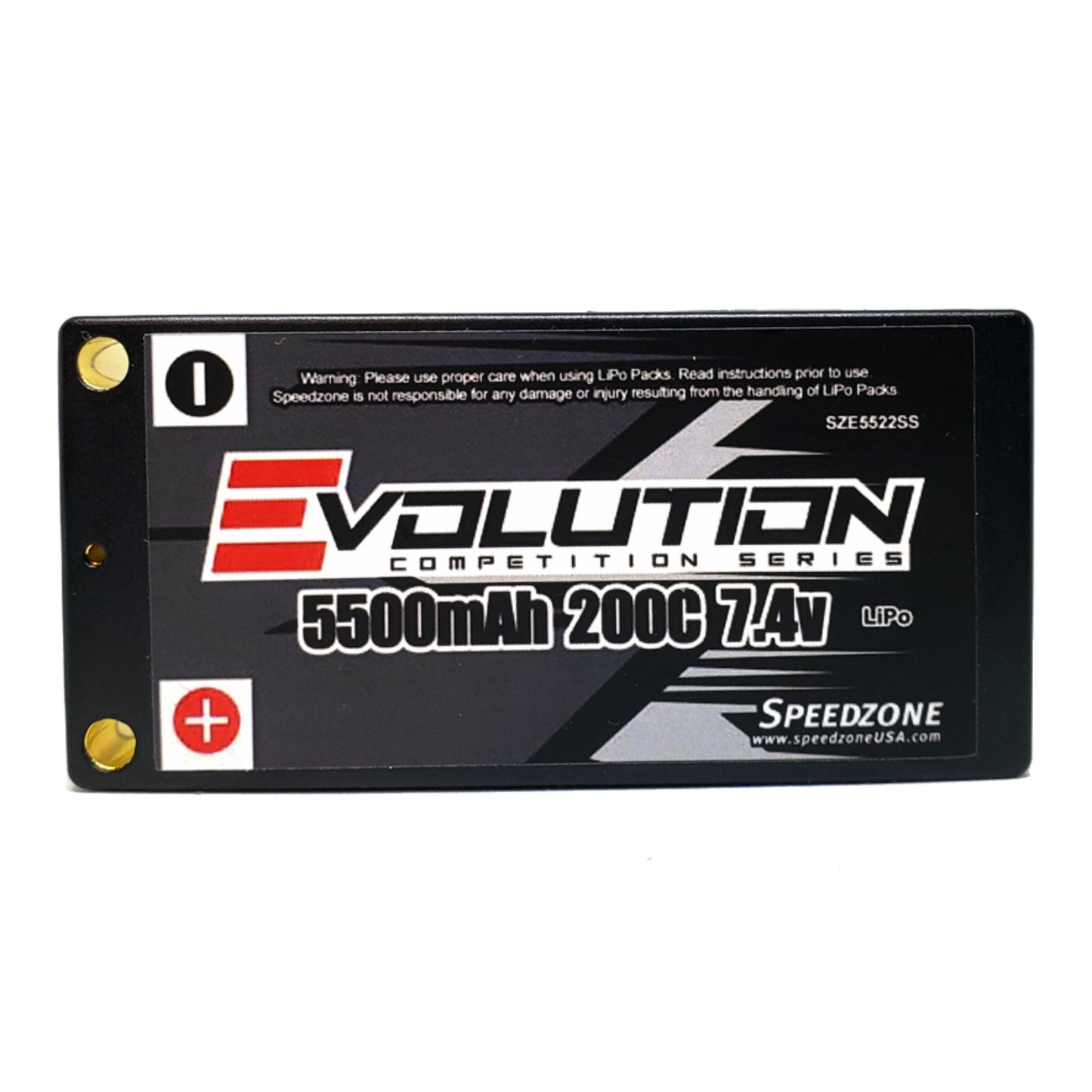 Speedzone Evolution Series 2S 5500mAh Shorty 200C 7.4V LiPo Battery