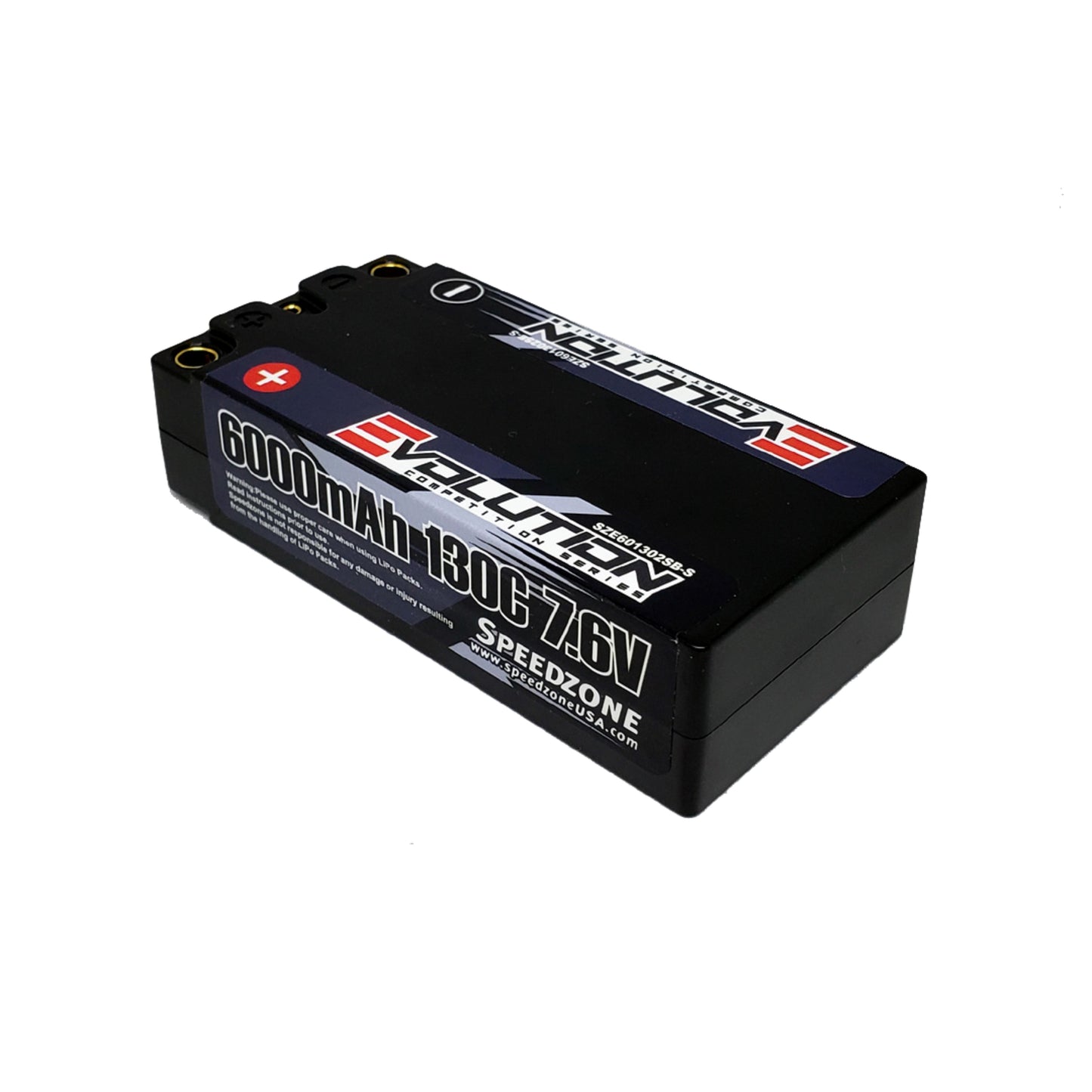 Speedzone Evolution Series 2S 6000mAh Shorty 130C 7.6V LiHV Battery