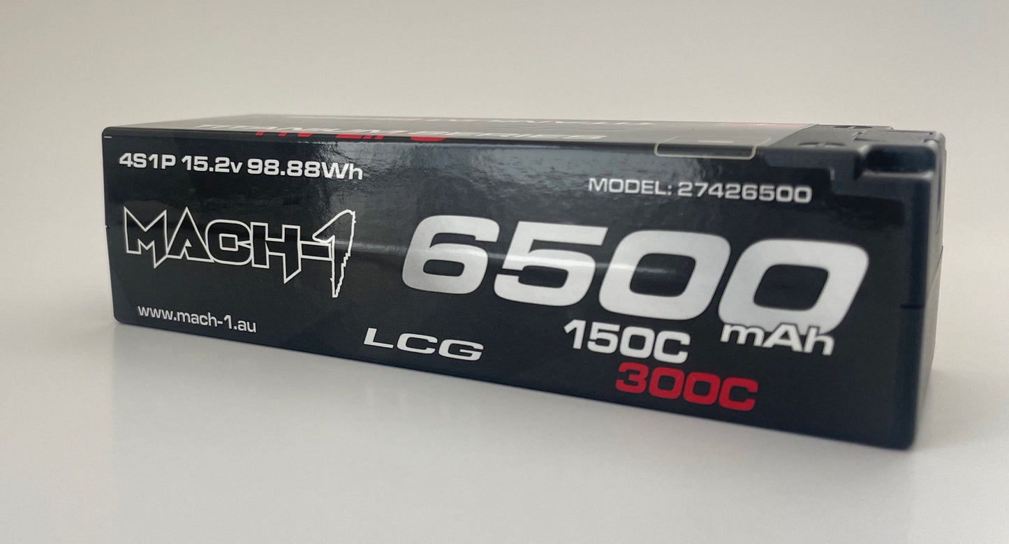 MACH-1 Racing Titanium Series 4S 6500mAh Brick 150C 15.2V LiHV Battery