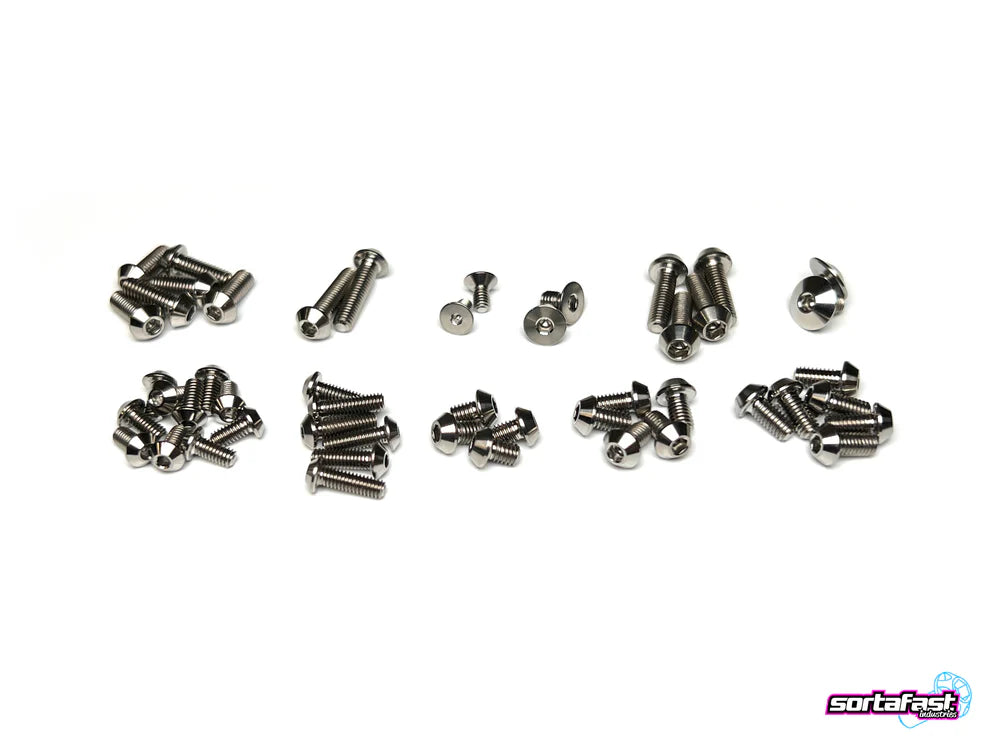 Sortafast Titanium Button Head Topside Screw Kit For XRAY X12'25