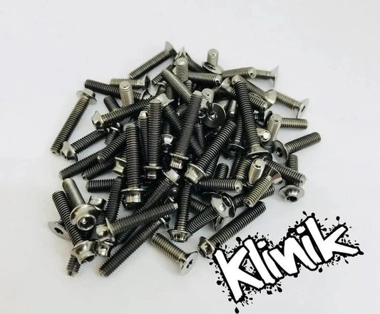 Klinik RC Team Associated RC10B7 Titanium Bottom Screw Set
