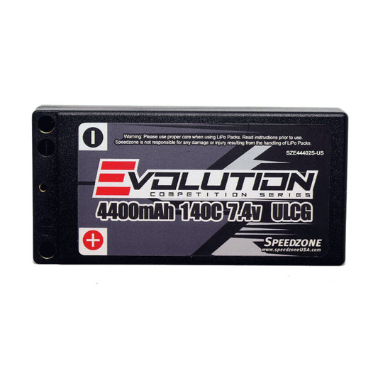 Speedzone Evolution Series 2S 4400mAh ULCG Shorty 140C 7.4V LiPo Battery