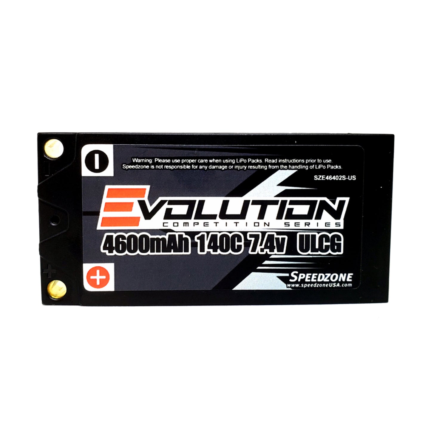 Speedzone Evolution Series 2S 4600mAh ULCG Shorty 140C 7.4V LiPo Battery