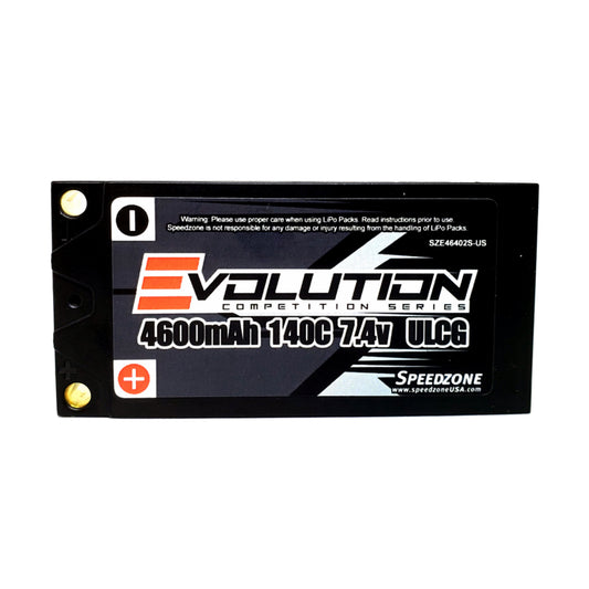 Speedzone Evolution Series 2S 4600mAh ULCG Shorty 140C 7.4V LiPo Battery