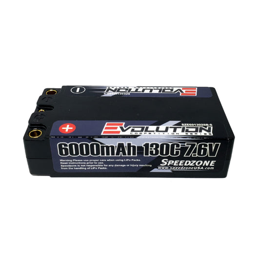 Speedzone Evolution Series 2S 6000mAh Shorty 130C 7.6V LiHV Battery