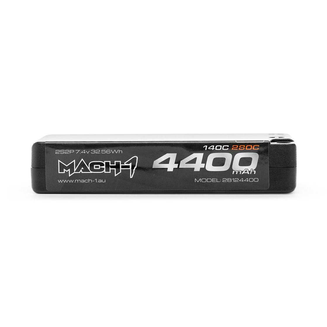MACH-1 Racing Stealth Series 2S 4400mAh ULCG Shorty 140C 7.4V LiPo Battery