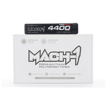 MACH-1 Racing Titanium Series 2S 4400mAh ULCG Shorty 140C 7.6V LiHV Battery