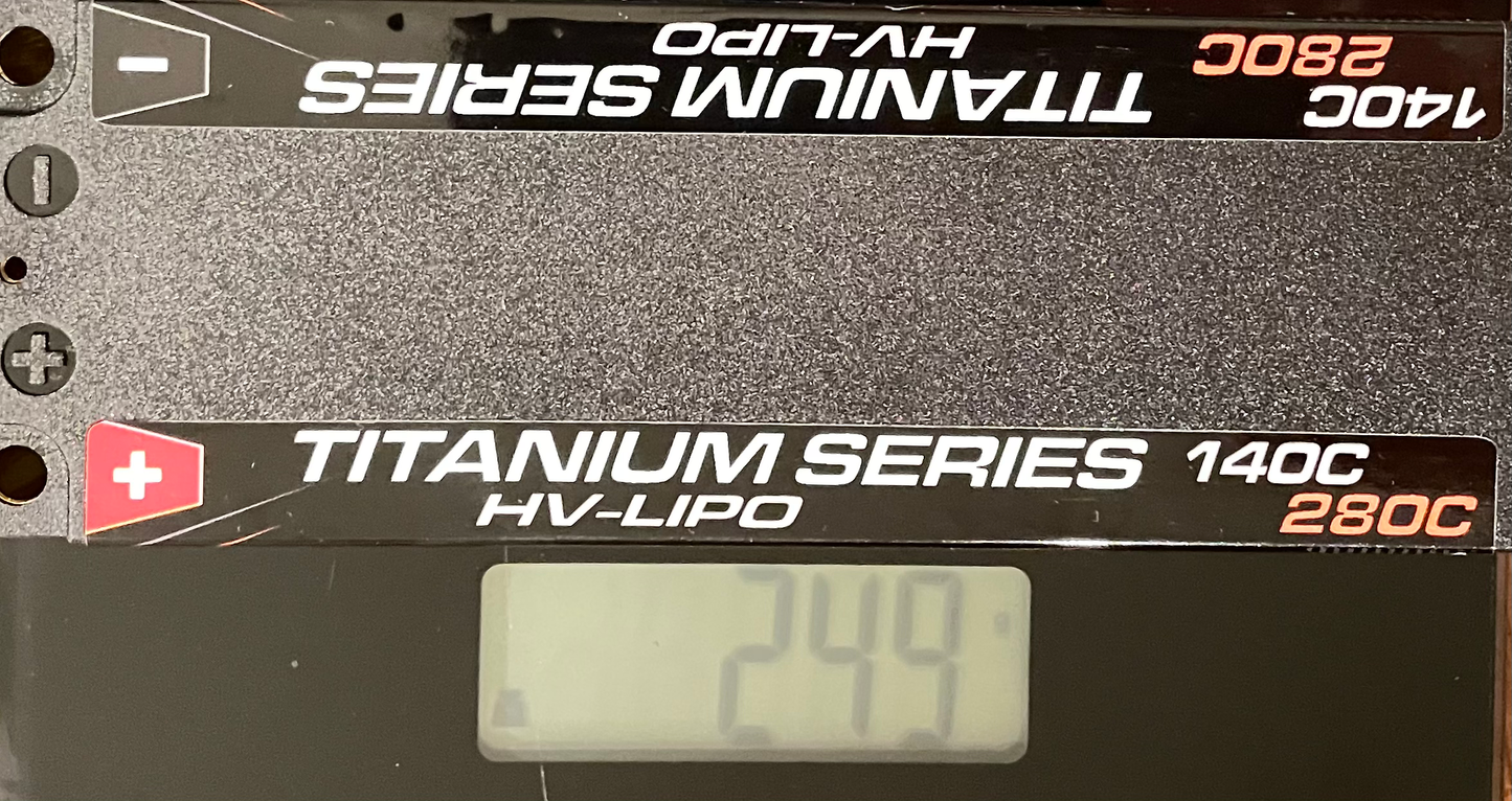 MACH-1 Racing Titanium Series 2S 6400mAh Stick 140C 7.6V LiHV Battery