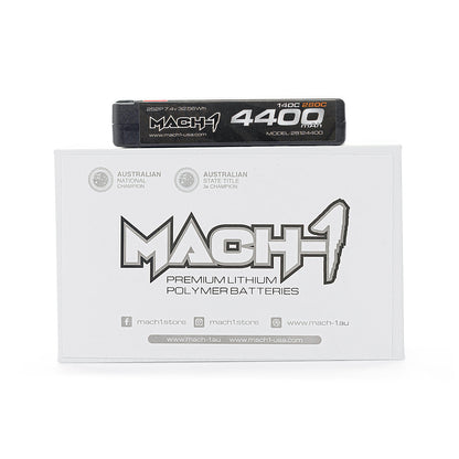 MACH-1 Racing Stealth Series 2S 4400mAh ULCG Shorty 140C 7.4V LiPo Battery