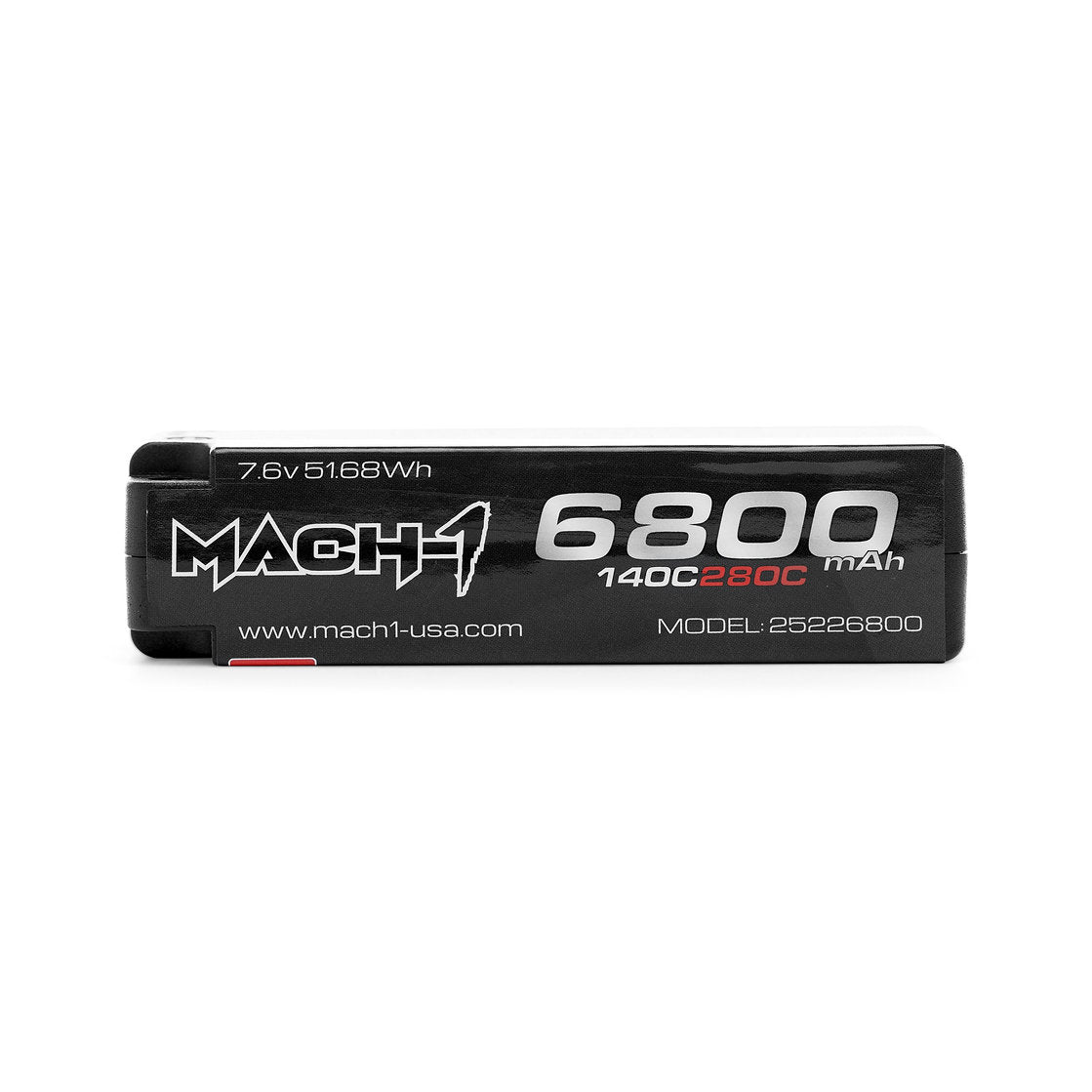 MACH-1 Racing Titanium Series 2S 6800mAh Shorty 140C 7.6V LiHV Battery