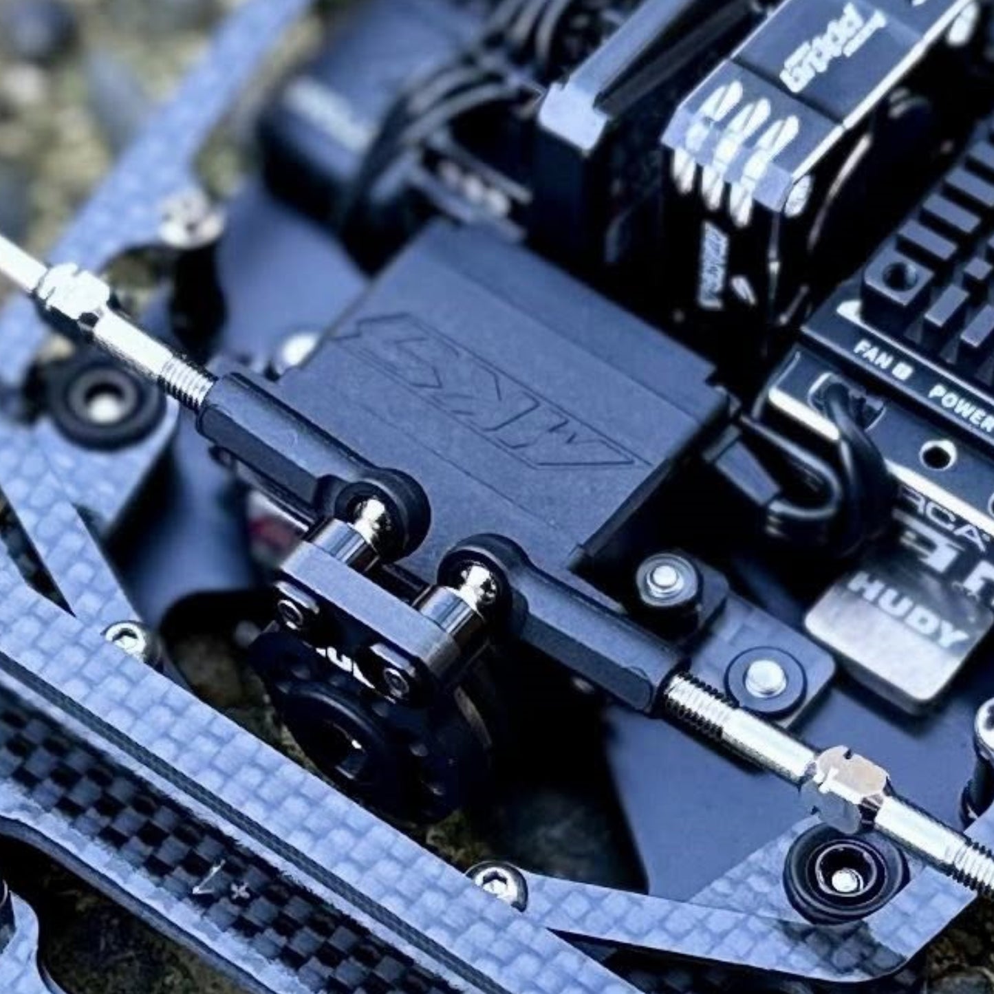 Krazed Builds Center Lock Servo Riser Plate for XRAY X12
