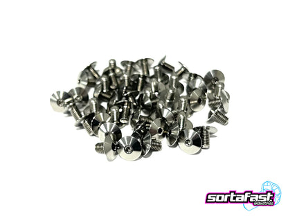 Sortafast Lowrider M3 Titanium King Head Screws - 2pk