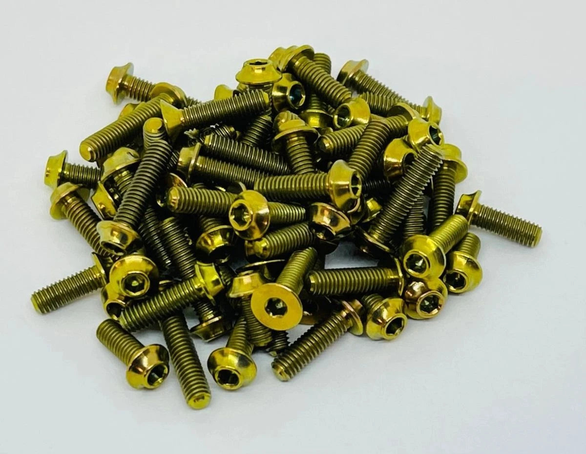 Klinik RC TLR 22X DC/AC Titanium Bottom Screw Set (29pcs)