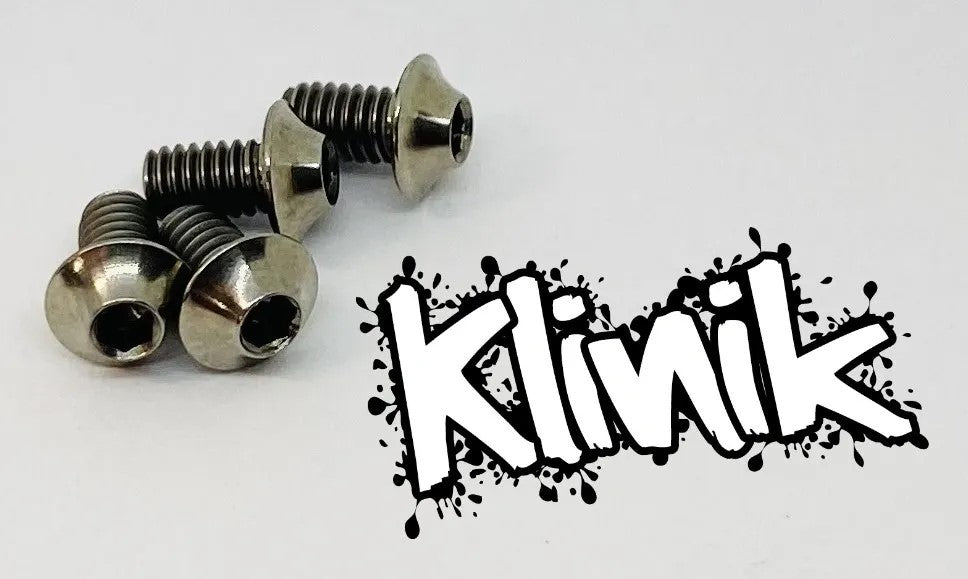 Klinik RC M2.5x4mm Titanium Shock Cap/Hinge Pin Screws (4pcs)