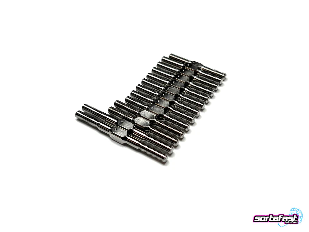 Sortafast Titanium Turnbuckle Set For XRAY X4'25 Touring Car (Upper Links Included)