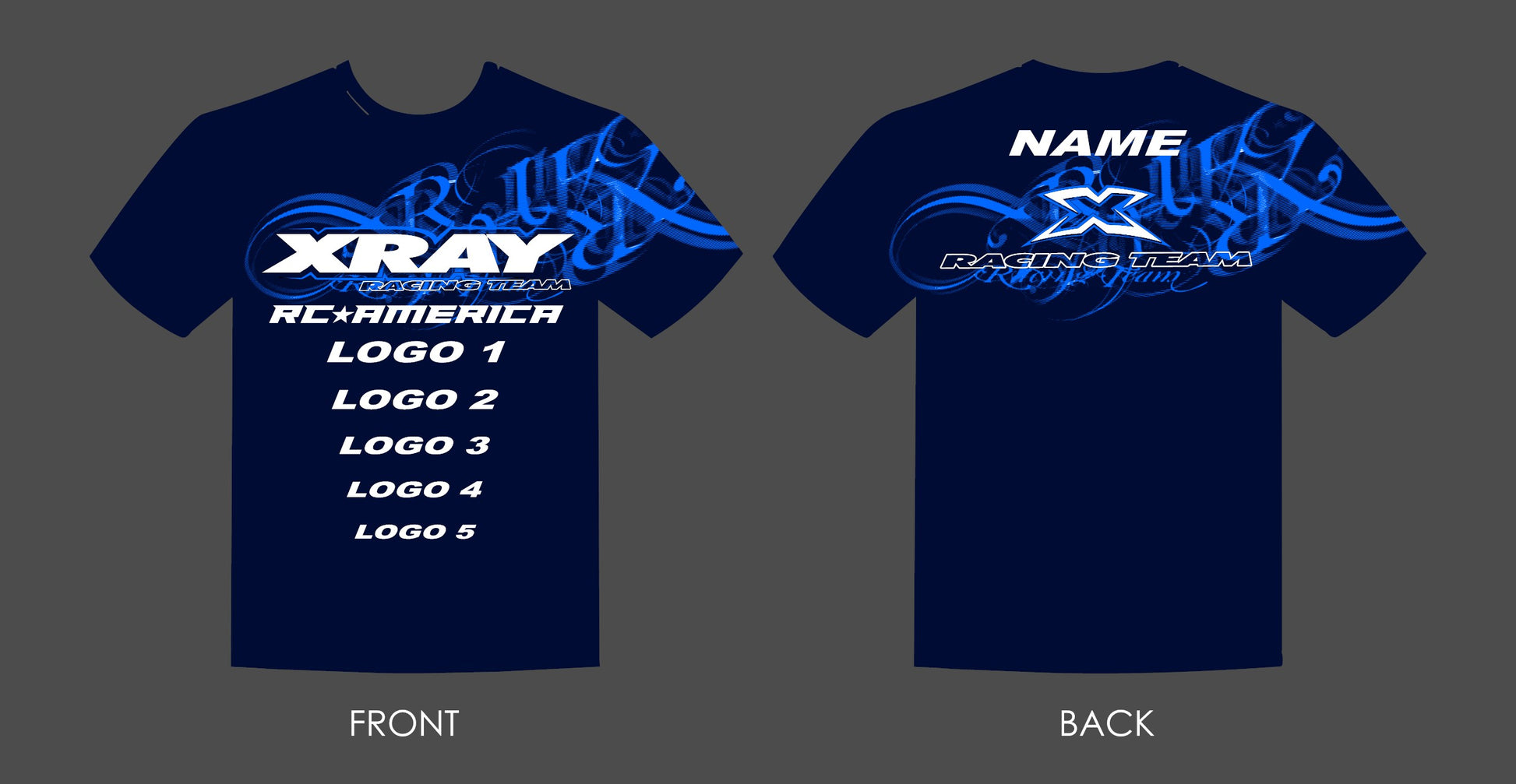 RCTrim Custom XRAY Team Shirts
